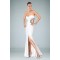 Sheath Beaded Sweetheart Long White Prom Evening Dresses ED010848
