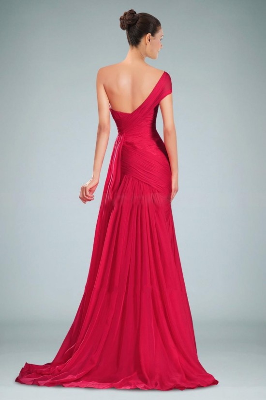Elegant One-Shoulder Long Chiffon Prom Evening Formal Dresses ED010851 Elegant One-Shoulder Long Chiffon Prom Evening Formal Dresses ED010851