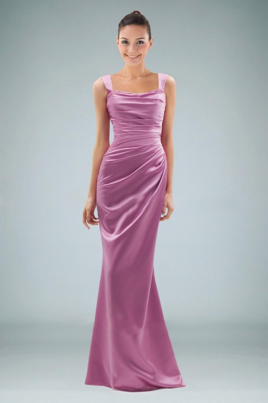 Trumpet/Mermaid Straps Beaded Long Prom Evening Formal Dresses ED010857