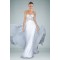A-Line Sweetheart White Beaded Long Chiffon Prom Evening Formal Dresses ED010858