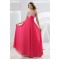 A-Line Spaghetti Strap Beaded Long Chiffon Prom Evening Formal Dresses ED010859
