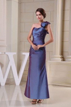 One-Shoulder Long Taffeta Prom Evening Formal Dresses ED010870