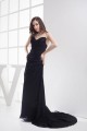 Long Black V-Neck Sweep Train Chiffon Prom Evening Formal Dresses ED010871 Long Black V-Neck Sweep Train Chiffon Prom Evening Formal Dresses ED010871