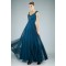 A-Line Straps Long Chiffon Prom Evening Formal Dresses ED010877
