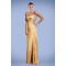 Sheath One-Shoulder Split-Front Beaded Long Prom Evening Formal Dresses ED010883