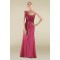A-Line One-Shoulder Taffeta Long Prom Evening Formal Dresses ED010884