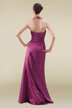 Sheath Halter Long Prom Evening Formal Dresses ED010886