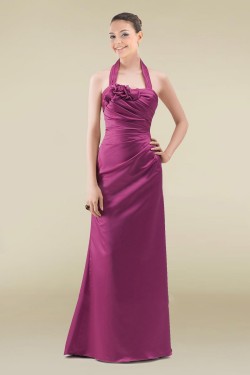Sheath Halter Long Prom Evening Formal Dresses ED010886
