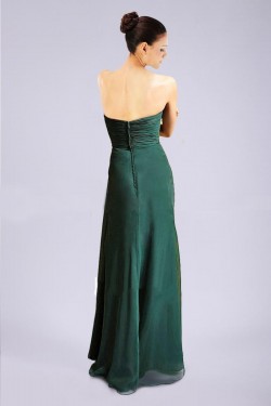 A-Line Sweetheart Long Chiffon Prom Evening Formal Dresses ED010889