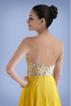 Empire Sweetheart Beaded Long Chiffon Prom Evening Formal Dresses ED010895