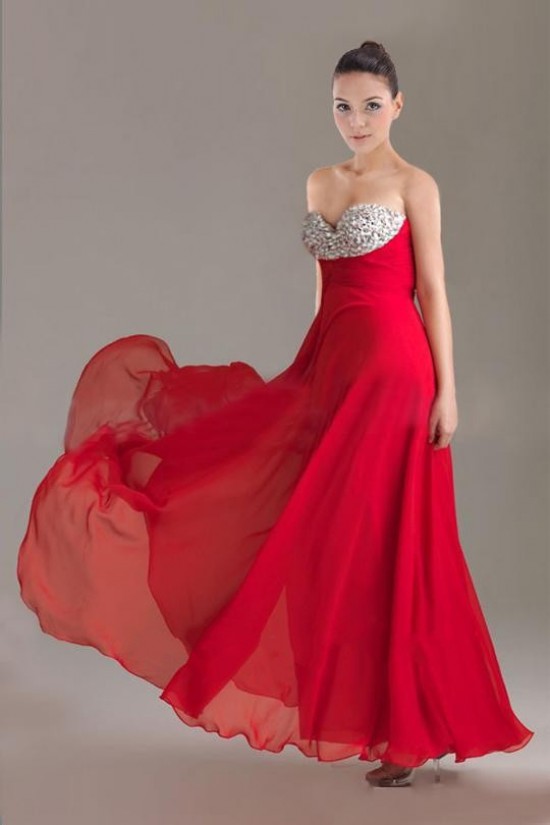 A-Line Sweetheart Beaded Long Chiffon Prom Evening Formal Dresses ED010904 A-Line Sweetheart Beaded Long Chiffon Prom Evening Formal Dresses ED010904
