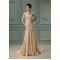 Trumpet/Mermaid Sweetheart Beaded Long Chiffon Prom Evening Formal Dresses ED010909