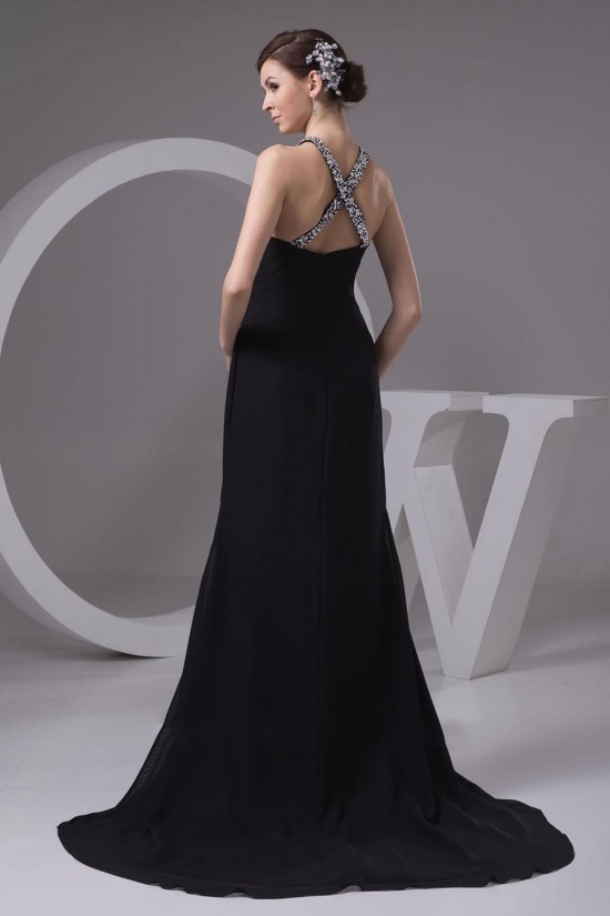 Beaded Sweetheart Split-Front Black Long Chiffon Prom Evening Formal Dresses ED010915 Beaded Sweetheart Split-Front Black Long Chiffon Prom Evening Formal Dresses ED010915