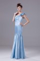 Trumpet/Mermaid Cap Sleeve Beaded Long Prom Evening Formal Dresses ED010927