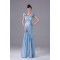 Trumpet/Mermaid Cap Sleeve Beaded Long Prom Evening Formal Dresses ED010927