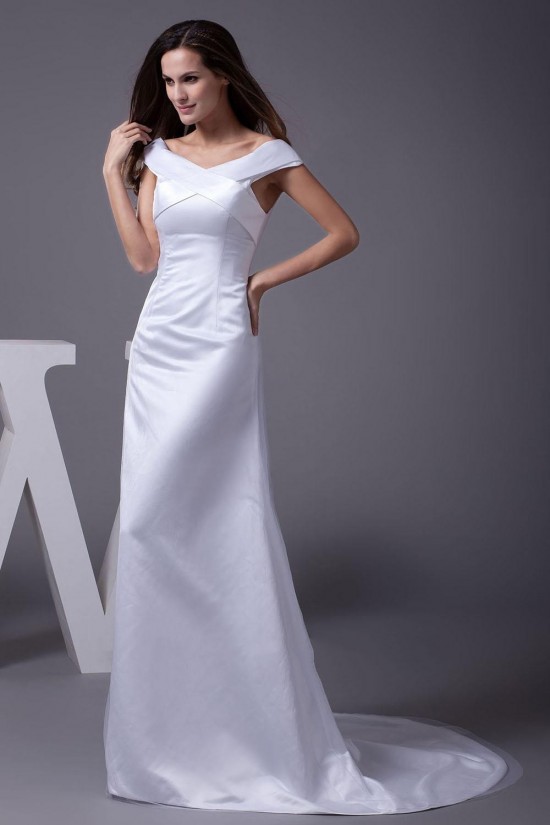 A-Line Off-the-Shoulder Long White Prom Evening Formal Dresses ED010928 A-Line Off-the-Shoulder Long White Prom Evening Formal Dresses ED010928
