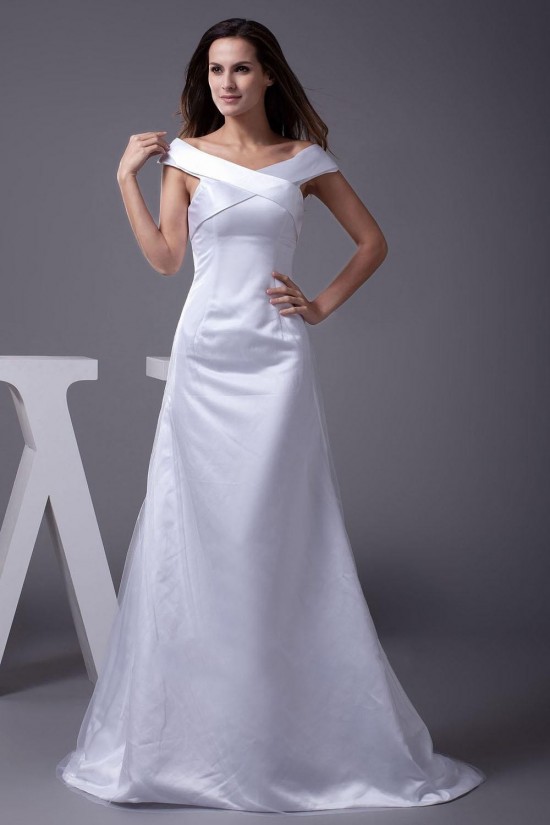 A-Line Off-the-Shoulder Long White Prom Evening Formal Dresses ED010928 A-Line Off-the-Shoulder Long White Prom Evening Formal Dresses ED010928