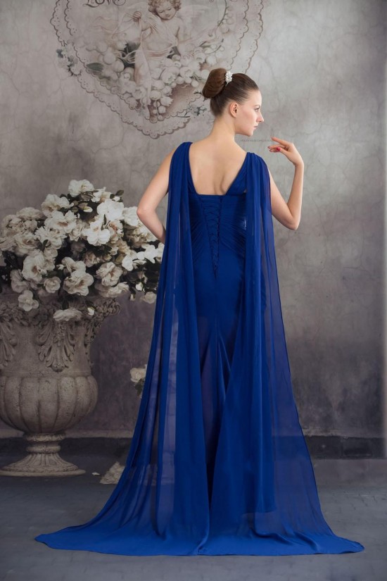 Sheath V-Neck Beaded Blue Long Chiffon Prom Evening Formal Dresses ED010931 Sheath V-Neck Beaded Blue Long Chiffon Prom Evening Formal Dresses ED010931