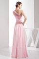 A-Line One-Shoulder Beaded Pink Long Chiffon Prom Evening Formal Dresses ED010936 A-Line One-Shoulder Beaded Pink Long Chiffon Prom Evening Formal Dresses ED010936