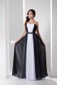 A-Line Strapless Black White Beaded Long Chiffon Prom Evening Formal Dresses ED010940 A-Line Strapless Black White Beaded Long Chiffon Prom Evening Formal Dresses ED010940
