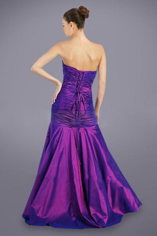 Beaded Long Purple Taffeta Sweetheart Prom Evening Formal Dresses ED010946 Beaded Long Purple Taffeta Sweetheart Prom Evening Formal Dresses ED010946