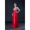 A-Line Beaded Long Red Prom Evening Formal Dresses ED010951