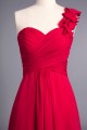 A-Line One-Shoulder Long Chiffon Prom Evening Formal Dresses Bridesmaid Dresses ED010957