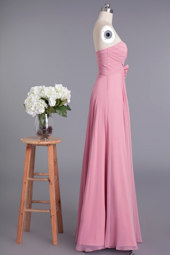 A-Line Sweetheart Long Pink Chiffon Prom Evening Formal Dresses ED010958 A-Line Sweetheart Long Pink Chiffon Prom Evening Formal Dresses ED010958