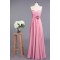 A-Line Sweetheart Long Pink Chiffon Prom Evening Formal Dresses ED010958