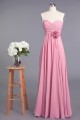 A-Line Sweetheart Long Pink Chiffon Prom Evening Formal Dresses ED010958 A-Line Sweetheart Long Pink Chiffon Prom Evening Formal Dresses ED010958