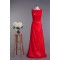 A-Line Bateau Beaded Applique Long Red Prom Evening Formal Dresses ED010961