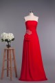 A-Line Strapless Beaded Long Red Chiffon Prom Evening Formal Dresses ED010962 A-Line Strapless Beaded Long Red Chiffon Prom Evening Formal Dresses ED010962