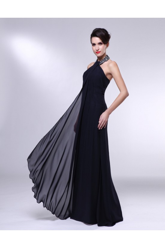 A-Line Halter Beaded Long Chiffon Prom Evening Formal Dresses ED010965 A-Line Halter Beaded Long Chiffon Prom Evening Formal Dresses ED010965