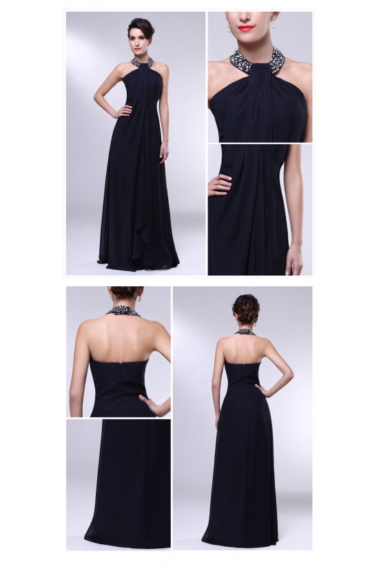 A-Line Halter Beaded Long Chiffon Prom Evening Formal Dresses ED010965 A-Line Halter Beaded Long Chiffon Prom Evening Formal Dresses ED010965