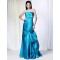 Strapless Long Blue Prom Evening Formal Dresses ED010969