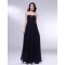 Empire Strapless Beaded Navy Blue Long Chiffon Prom Evening Formal Dresses Maternity Dresses ED010971