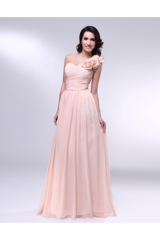 A-Line One-Shoulder Long Chiffon Prom Evening Formal Dresses ED010972 A-Line One-Shoulder Long Chiffon Prom Evening Formal Dresses ED010972