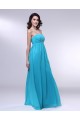 Empire Strapless Long Blue Chiffon Prom Evening Formal Dresses Maternity Dresses ED010973