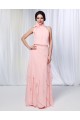 Sheath/Column High-Neck Beaded Long Pink Chiffon Prom Evening Formal Dresses ED010976 Sheath/Column High-Neck Beaded Long Pink Chiffon Prom Evening Formal Dresses ED010976