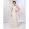 A-Line One-Shoulder Beaded Long Chiffon Prom Evening Formal Dresses ED010980