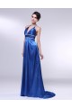 A-Line Halter Beaded Long Blue Prom Evening Formal Dresses ED010981 A-Line Halter Beaded Long Blue Prom Evening Formal Dresses ED010981