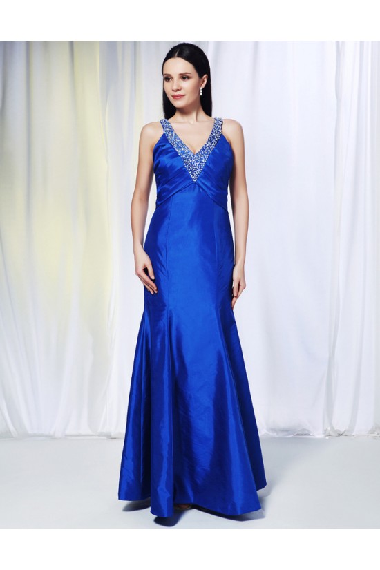 Trumpet/Mermaid V-Neck Beaded Long Blue Prom Evening Formal Dresses ED010982 Trumpet/Mermaid V-Neck Beaded Long Blue Prom Evening Formal Dresses ED010982