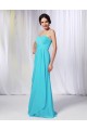 A-Line Sweetheart Long Blue Chiffon Prom Evening Formal Dresses Bridesmaid Dresses ED010984