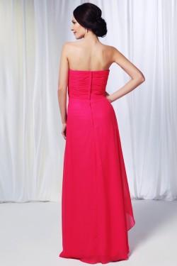 A-Line Sweetheart Long Chiffon Prom Evening Formal Dresses ED010985