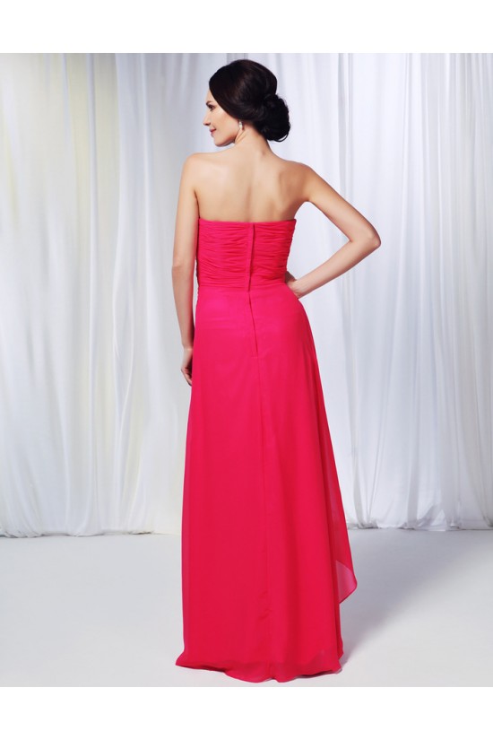 A-Line Sweetheart Long Chiffon Prom Evening Formal Dresses ED010985