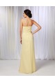 A-Line Sweetheart Long Yellow Chiffon Prom Evening Formal Dresses ED010986