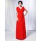 A-Line V-Neck Long Chiffon Prom Evening Formal Dresses ED010988