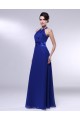 A-Line Long Blue Chiffon Prom Evening Formal Dresses Bridesmaid Dresses ED010990