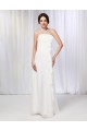 A-Line Strapless Long White Chiffon Prom Evening Formal Dresses ED010994 A-Line Strapless Long White Chiffon Prom Evening Formal Dresses ED010994