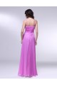 A-Line V-Neck Spaghetti Strap Long Chiffon Prom Evening Formal Dresses ED010995